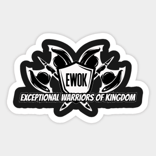 BLACK EWOK RANGER! Sticker